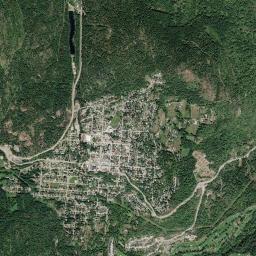 Rossland High Resolution Satellite Map