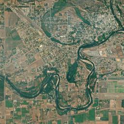 Grand Forks High Resolution Satellite Map