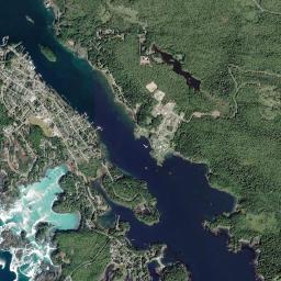 Ucluelet High Resolution Satellite Map