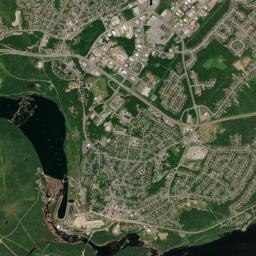 Grand Falls-Windsor High Resolution Satellite Map