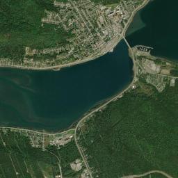 Gaspé High Resolution Satellite Map
