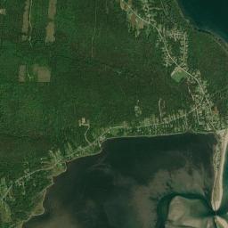 Aerial view of Plage Haldimand