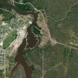 Iroquois Falls High Resolution Satellite Map