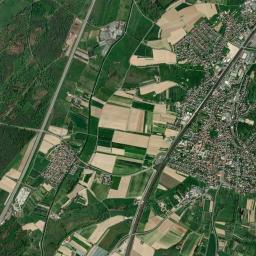 Sinzheim High Resolution Satellite Map