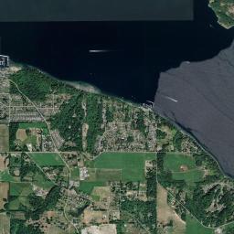 Cowichan Bay High Resolution Satellite Map