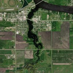 Baudette High Resolution Satellite Map