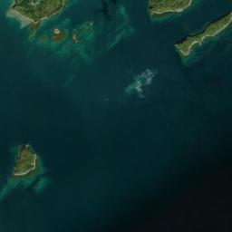 Aerial view of Agate Islands