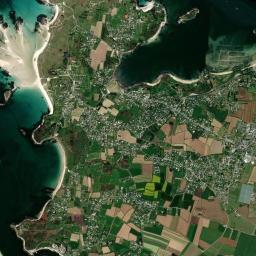 Landéda High Resolution Satellite Map