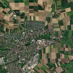 Langenau High Resolution Satellite Map