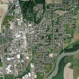 Burlington High Resolution Satellite Map