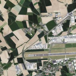 Hörsching High Resolution Satellite Map