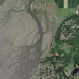 Warm Beach High Resolution Satellite Map