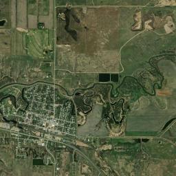 Velva High Resolution Satellite Map