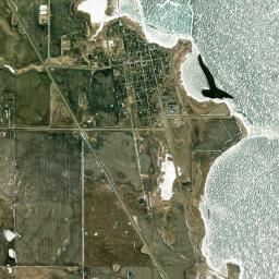 Minnewaukan High Resolution Satellite Map