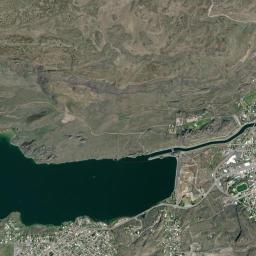 Electric City High Resolution Satellite Map