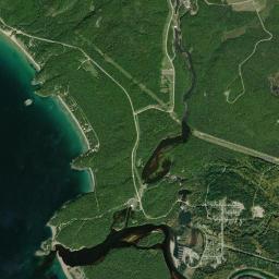 Aerial view of Government Dock Beach
