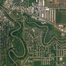 East Grand Forks High Resolution Satellite Map