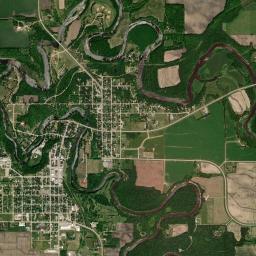 Red Lake Falls High Resolution Satellite Map