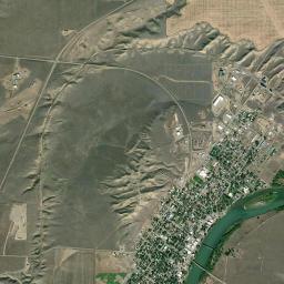 Fort Benton High Resolution Satellite Map