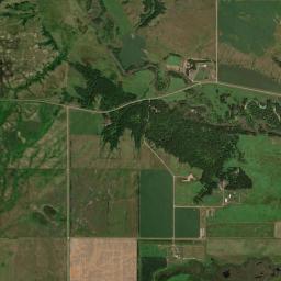 Aerial view of Sheyenne River