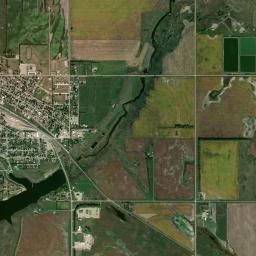 Harvey, ND locator map