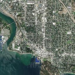 Coeur d'Alene High Resolution Satellite Map