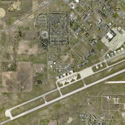 Fairchild Air Force Base High Resolution Satellite Map