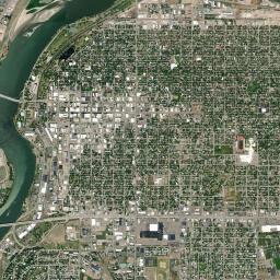 Great Falls High Resolution Satellite Map