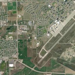 Malmstrom Air Force Base High Resolution Satellite Map