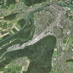 Bezirk Brugg High Resolution Satellite Map