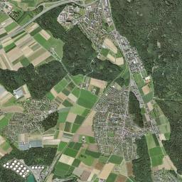 Bezirk Baden High Resolution Satellite Map