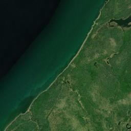 Aerial view of Gratiot River County Park