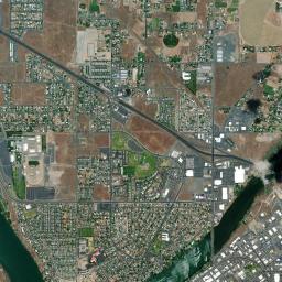 Moses Lake High Resolution Satellite Map