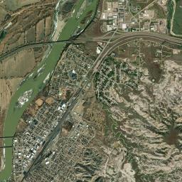 Glendive High Resolution Satellite Map