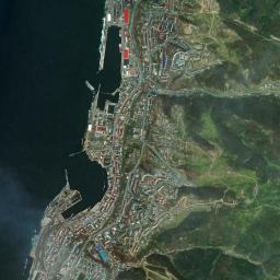 Kholmsk High Resolution Satellite Map