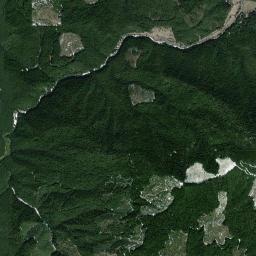 Aerial view of East Fork Emerald Creek