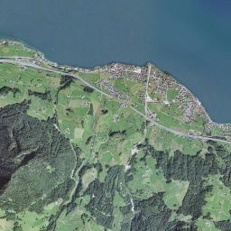 Beckenried High Resolution Satellite Map