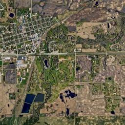 Hawley High Resolution Satellite Map