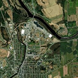 Presque Isle High Resolution Satellite Map