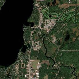 Cross Lake High Resolution Satellite Map