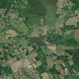 Aerial view of Newaukum River gravels