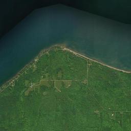 Aerial view of Little Girls Point County Park