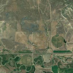 Musselshell County High Resolution Satellite Map