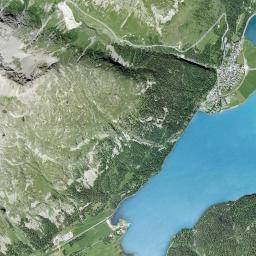 Silvaplana High Resolution Satellite Map