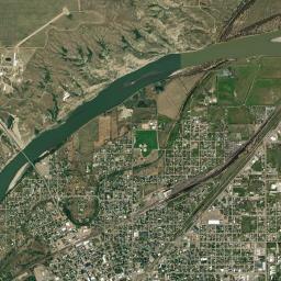 Miles City High Resolution Satellite Map