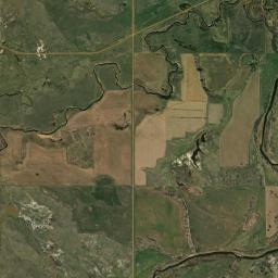 Aerial view of Cannonball River