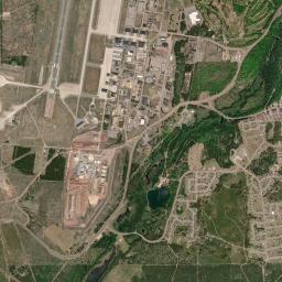 K. I. Sawyer Air Force Base High Resolution Satellite Map