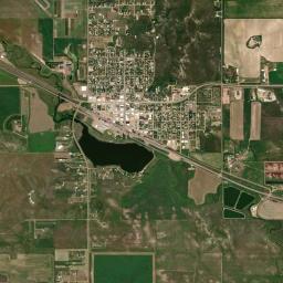Hettinger High Resolution Satellite Map