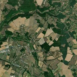 Champagne-Mouton High Resolution Satellite Map