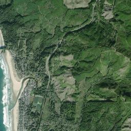 Cannon Beach High Resolution Satellite Map